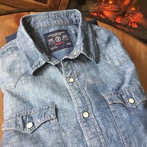 American Eagle Outfitters Denim Shirt